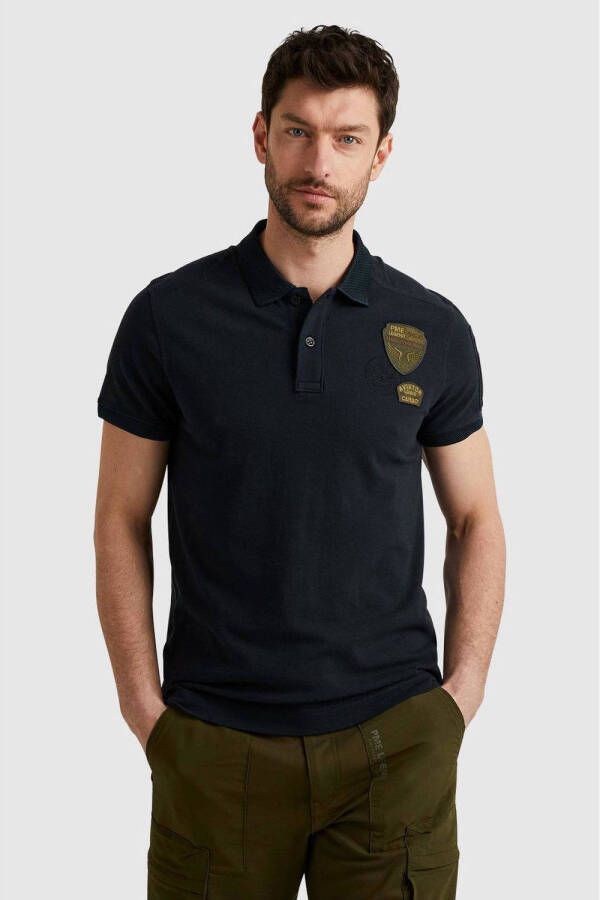 PME Legend regular fit polo donkerblauw