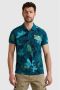 PME Legend regular fit polo met all over print blauw - Thumbnail 1