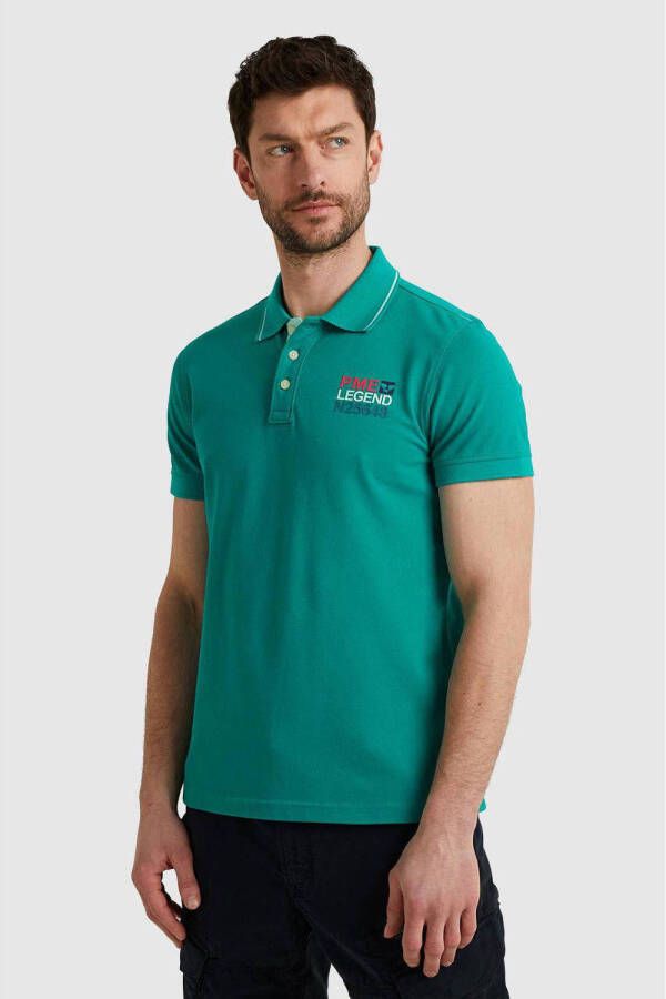 PME Legend regular fit polo turquoise
