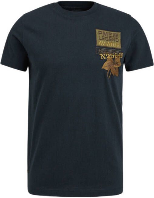 PME Legend regular fit T-shirt donkerblauw