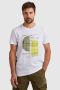 PME Legend regular fit T-shirt met printopdruk wit - Thumbnail 1