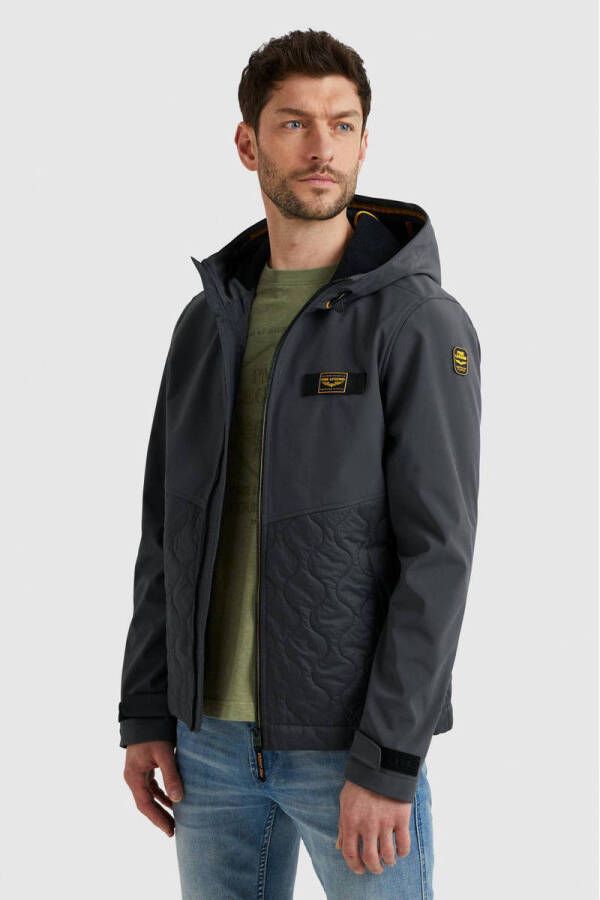 PME Legend softshell jas van gerecycled polyester Asphalt