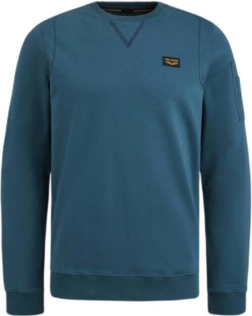 PME Legend sweater Airstrip met logo blauw