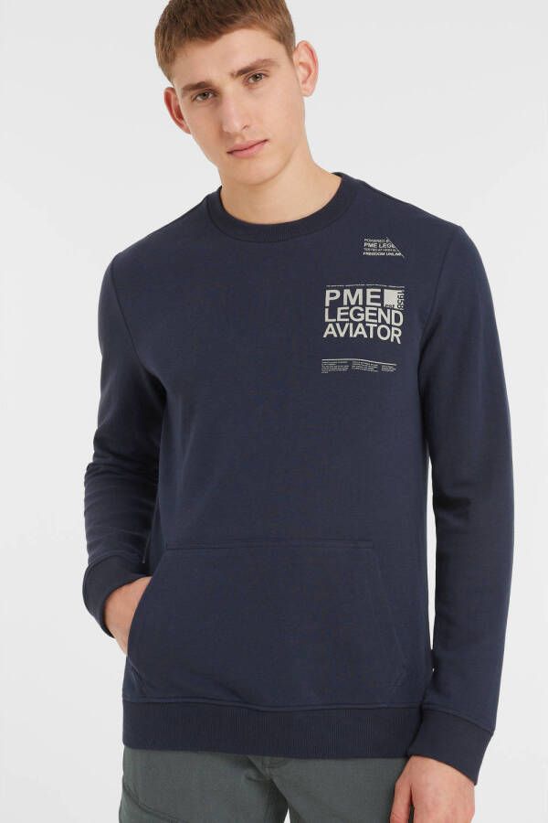 PME Legend sweater met backprint 5281 salute