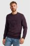 PME Legend sweater met logo en borduursels donkerrood - Thumbnail 1