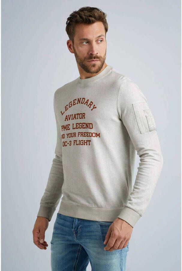 PME Legend sweater met printopdruk Birch