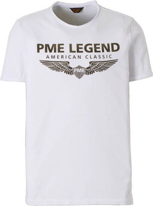 PME Legend R-Hals Single Jersey SS T-shirt Wit Heren