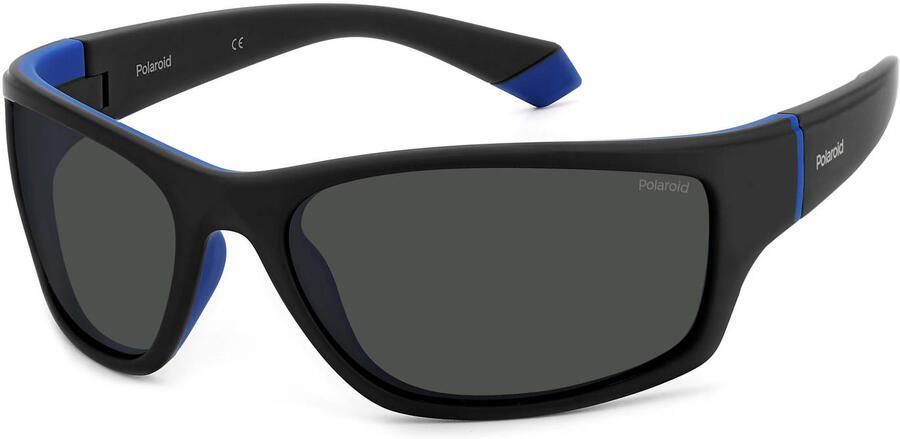 Polaroid Zwarte Blauw Grijze Zonnebril Black Heren