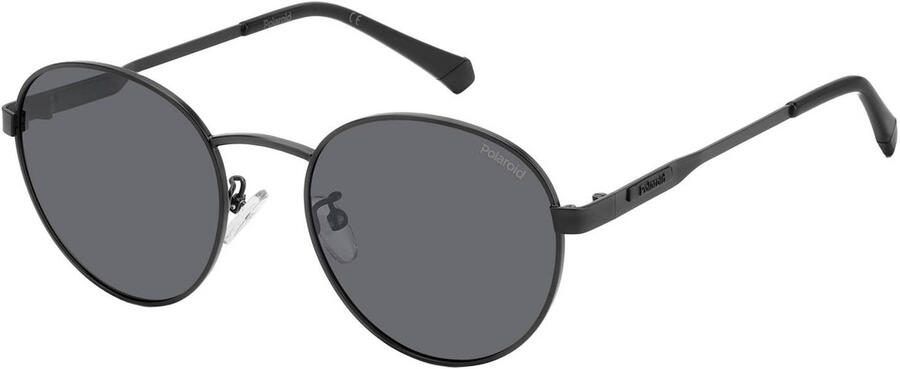 Polaroid Mat Zwart Grijs Zonnebril Black Unisex