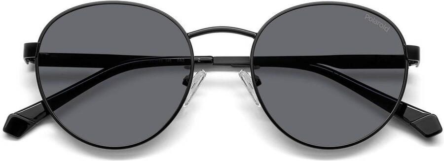 Polaroid Mat Zwart Grijs Zonnebril Black Unisex - Foto 3