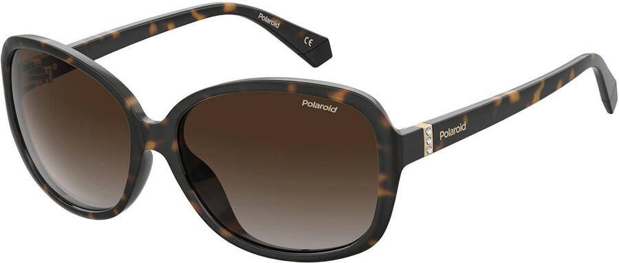 Polaroid zonnebril 4098 S met tortoise print donkerbruin