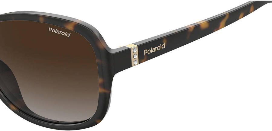 Polaroid zonnebril 4098 S met tortoise print donkerbruin - Foto 3