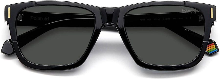 Polaroid Unisex Acetaat Ovale Zonnebril Black Unisex - Foto 3