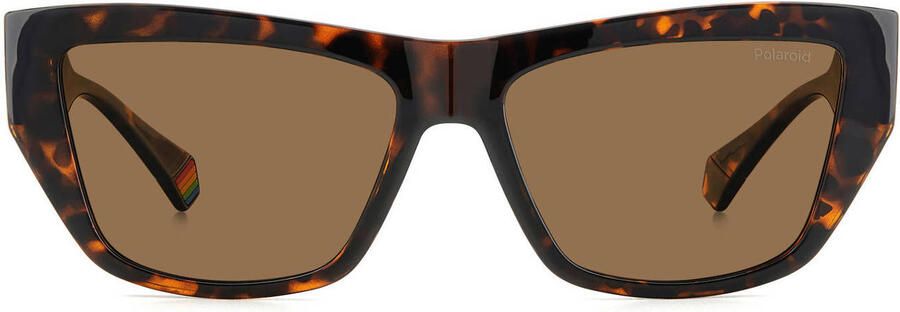 Polaroid zonnebril 6210 S X met tortoise print bruin - Foto 4