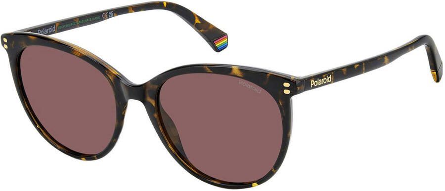Polaroid zonnebril met tortoise print PLD 6231 S bruin