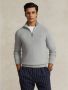 POLO Ralph Lauren trui met logo en borduursels andover heather - Thumbnail 1