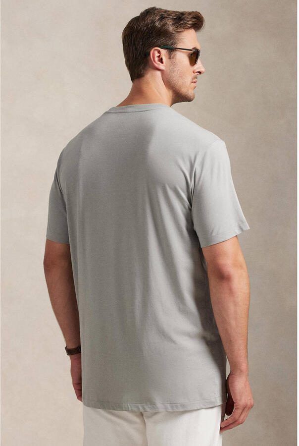 Polo Ralph Lauren Big & Tall regular T-shirt Plus Size grijs - Foto 3