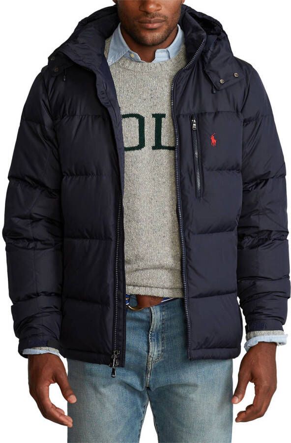 POLO Ralph Lauren Big & Tall +size gewatteerde jas Plus Size van gerecycled polyester collection navy