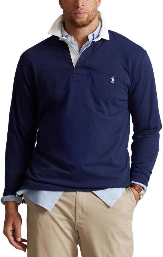 Polo Ralph Lauren Blauwe Gebreide Trui Katoenmix Blue Heren