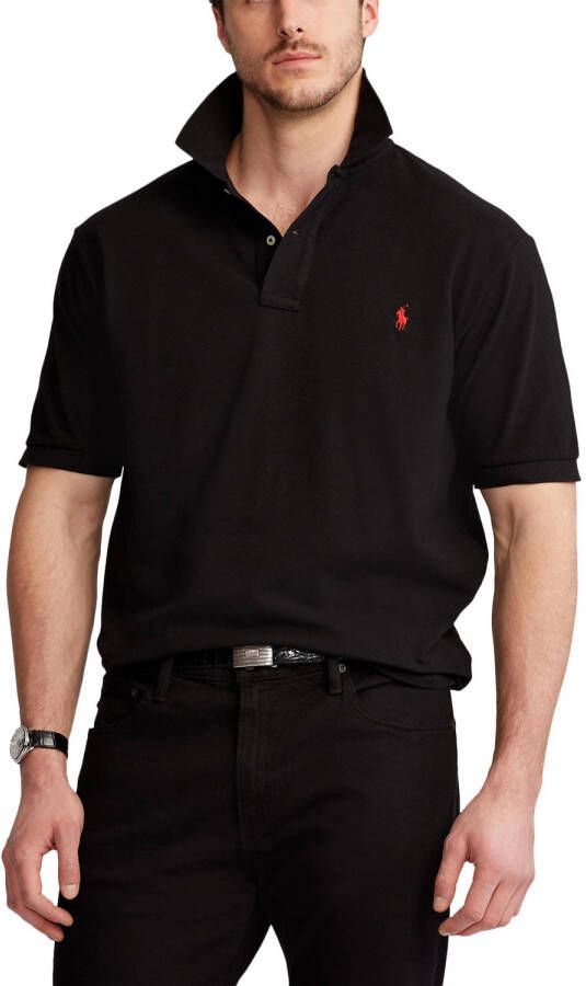 POLO Ralph Lauren Big & Tall +size regular fit polo Plus Size zwart