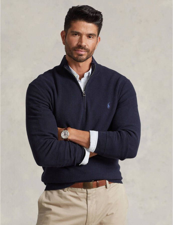 Polo Ralph Lauren Big & Tall PLUS SIZE gebreide pullover met logostitching