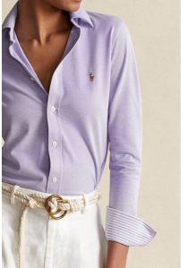 Polo Ralph Lauren Overhemdblouse met logostitching model 'HEIDI'
