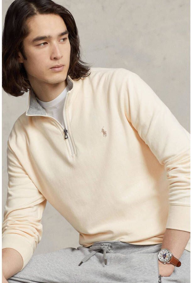 Polo Ralph Lauren Ralph Lauren Sweatshirt met ritssluiting in de nek Beige Heren