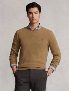 Polo Ralph Lauren Bruine Sweaters LS CN Pp-Lange Mouwen-Pullover Bruin Heren