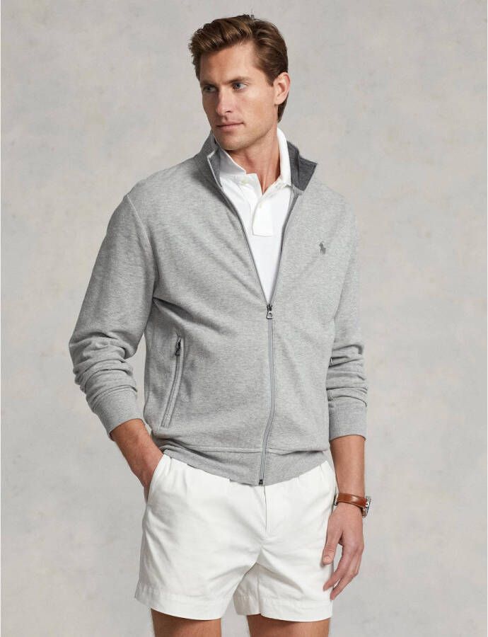 Ralph Lauren Grijze Zip-Up Sweater Polo Shirt Gray Heren