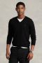 POLO Ralph Lauren fijngebreide wollen pullover met logo en borduursels polo black - Thumbnail 4