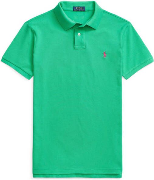 Ralph Lauren Groen Polo Shirt met Pony Logo Green Heren