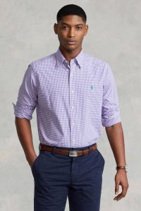 POLO Ralph Lauren geruit regular fit overhemd lavender white