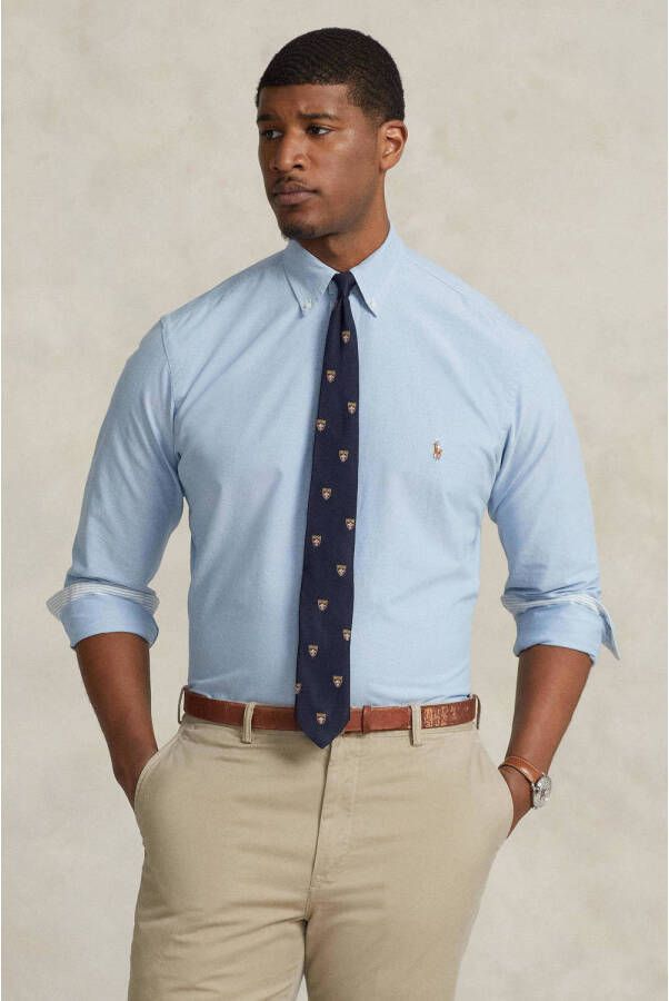 POLO Ralph Lauren Big & Tall +size gestreept regular fit overhemd bsr blue