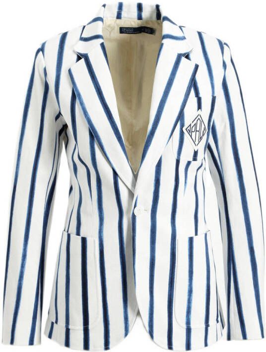 POLO Ralph Lauren gestreepte blazer donkerblauw