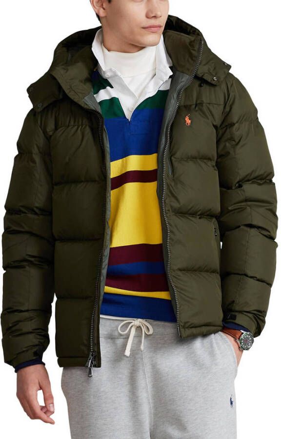 Ralph Lauren Groene gewatteerde jas met capuchon en Pony-logo Groen Heren - Foto 2