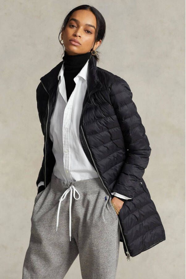 Polo Ralph Lauren Gewatteerde lange jas met opstaande kraag model 'INSULATED'