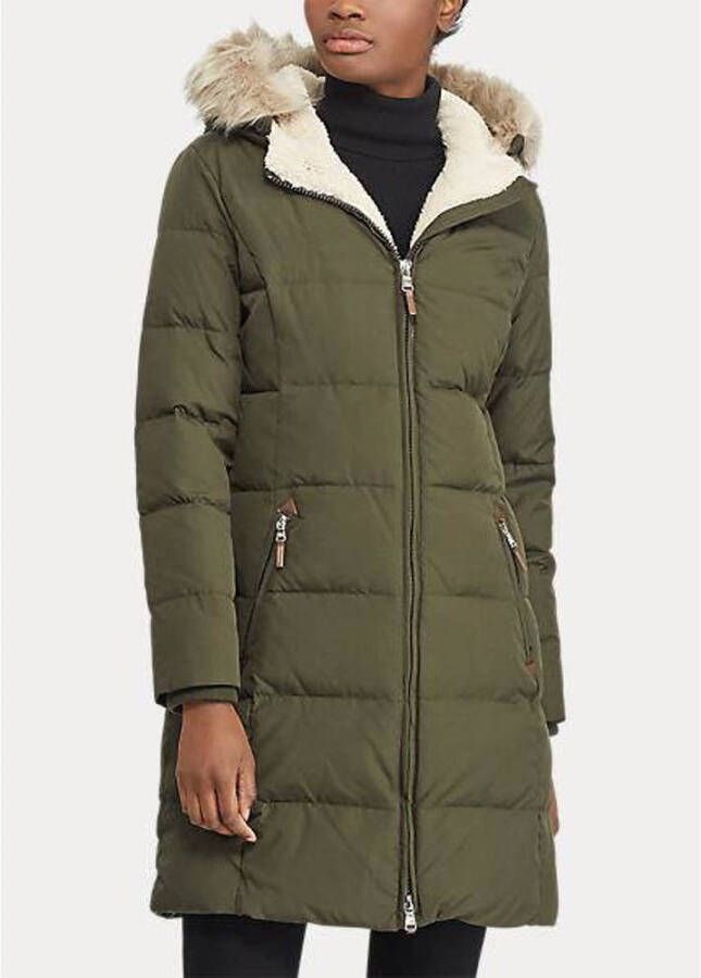 Lauren Ralph Lauren Lange donsjas met afneembare capuchon model 'COTTON HAND'