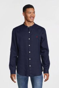 Polo Ralph Lauren Men linen shirt Modern Fit Long sleeve Blauw Heren