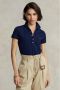 Ralph Lauren Dames Navy Blue Polo Shirt met Iconisch Logo Blue Dames - Thumbnail 1