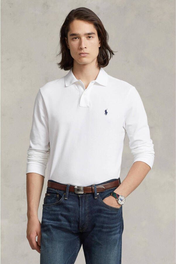 Polo Ralph Lauren Slim fit poloshirt in design met lange mouwen - Foto 2