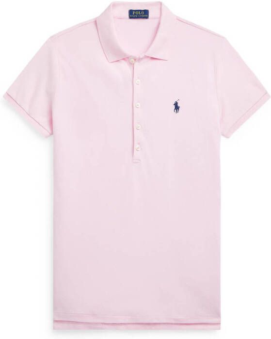Polo Ralph Lauren Slim fit poloshirt met logostitching model 'JULIE'