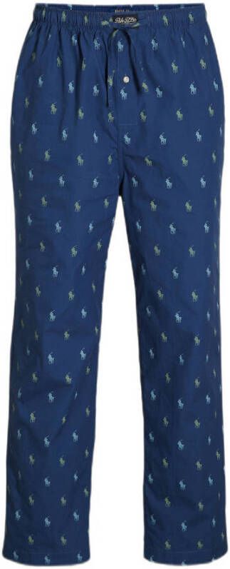 POLO Ralph Lauren pyjamabroek met all over print blauw