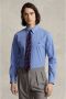 POLO Ralph Lauren custom fit overhemd met stretch blue end-on-end - Thumbnail 1