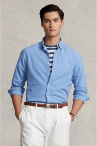 POLO Ralph Lauren regular fit overhemd met borduursels harbor island blue