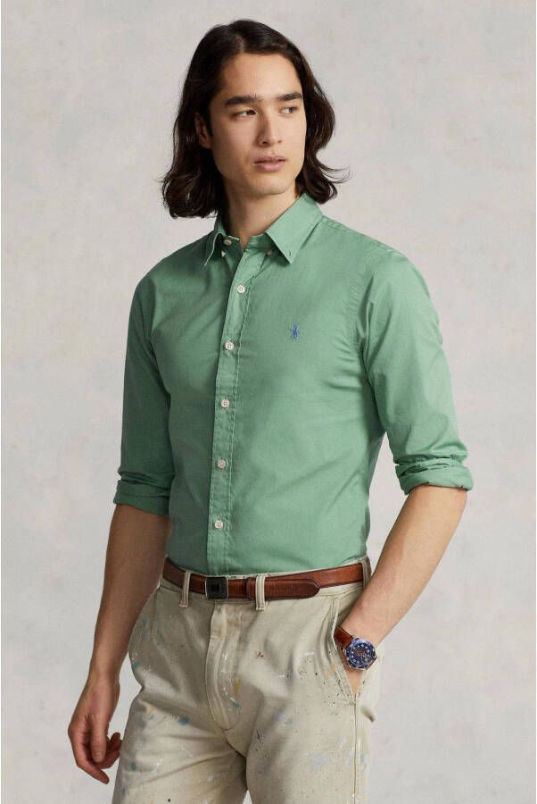 Ralph Lauren Groene Ss23 Slim-Fit Polo Shirt Green Heren
