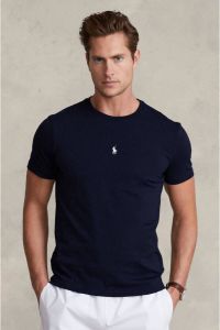 Polo Ralph Lauren T-shirt Korte Mouw T-SHIRT AJUSTE EN COTON LOGO CENTRAL