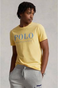 POLO Ralph Lauren slim fit T-shirt met logo Banana cream