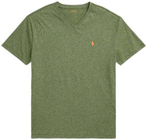 POLO Ralph Lauren slim fit T-shirt met logo groen
