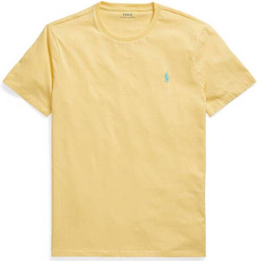 Ralph Lauren Katoenen heren T-shirt met geborduurd logo Yellow Heren