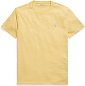 POLO Ralph Lauren slim fit T-shirt met logo zachtgeel